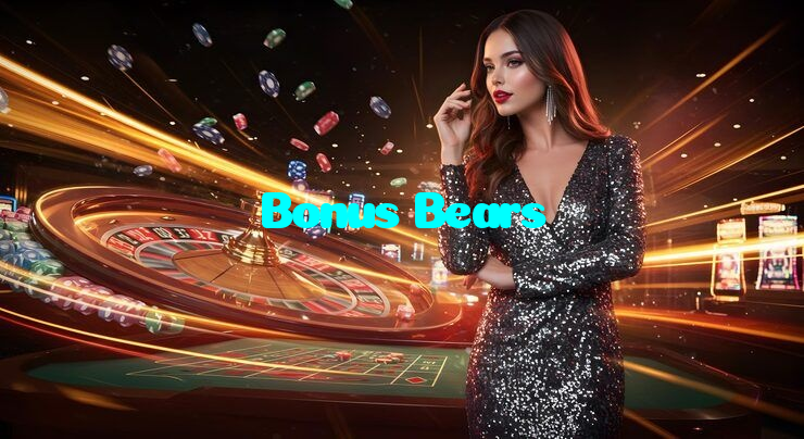 Bonus Bears casino presented on mobile device in Pakistan with slots and live games